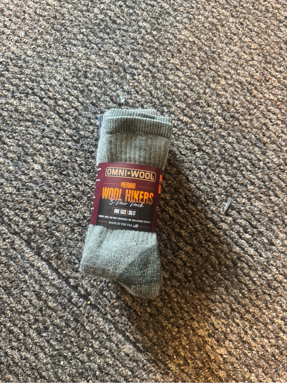 Merino Wool Hiker Socks — Olive Green
